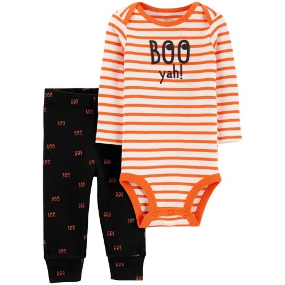 CARTER’S BABY 2PC PEEK A BOO! OUTFIT GRAY/WHITE VARIOUS SIZES (NEW WITH TAGS) A6